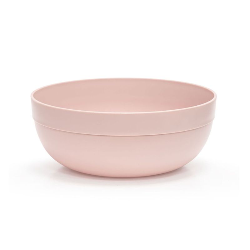 REY PLAST - Tazón Qoni 1 L Multiuso, Diseño Moderno Rosado