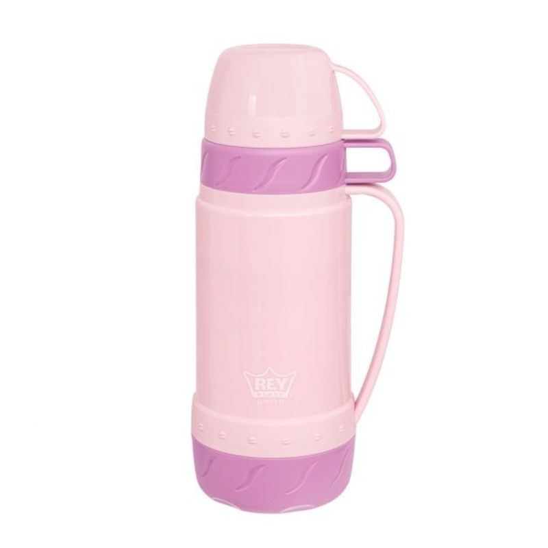 REY PLAST - Termo Golden Rose 1 L Conserva Temperatura Morado con Violeta