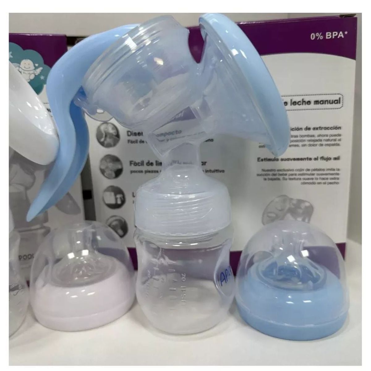 GENERICO - Extractor De Leche Manual 2 En 1 Apool