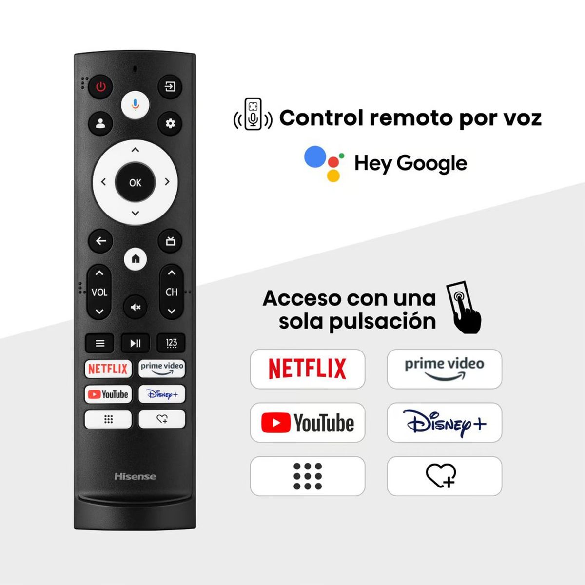 HISENSE - Televisor Hisense 50 Qled 4K Google 50Q6N