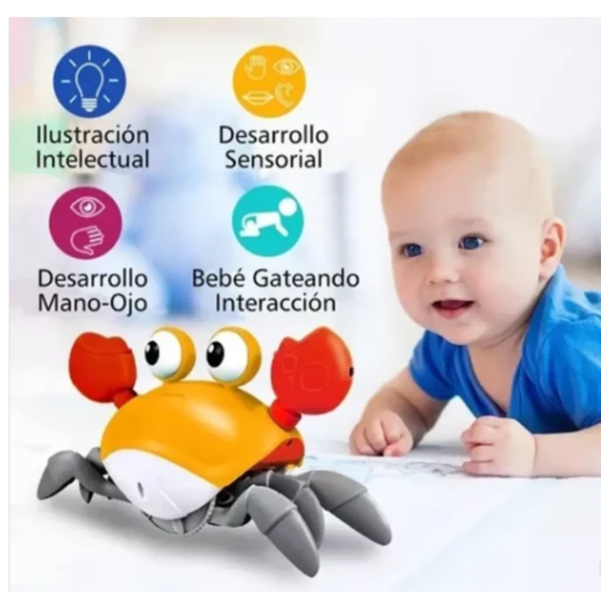 GENERICO - JUGUETE CANGREJO RECARGABLE Y SENSOR