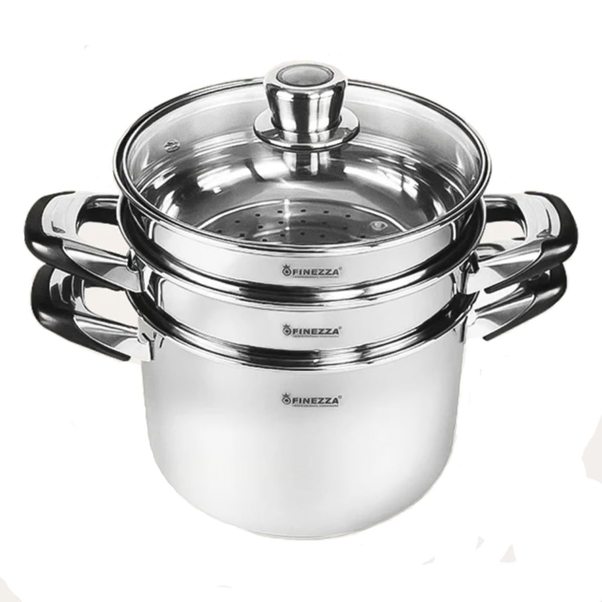 FINEZZA - Espaguetera Finezza FZ-0062SP4 de Acero Inoxidable de 6L