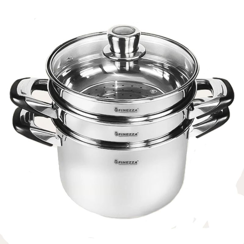 FINEZZA - Espaguetera Finezza FZ-0062SP4 de Acero Inoxidable de 6L