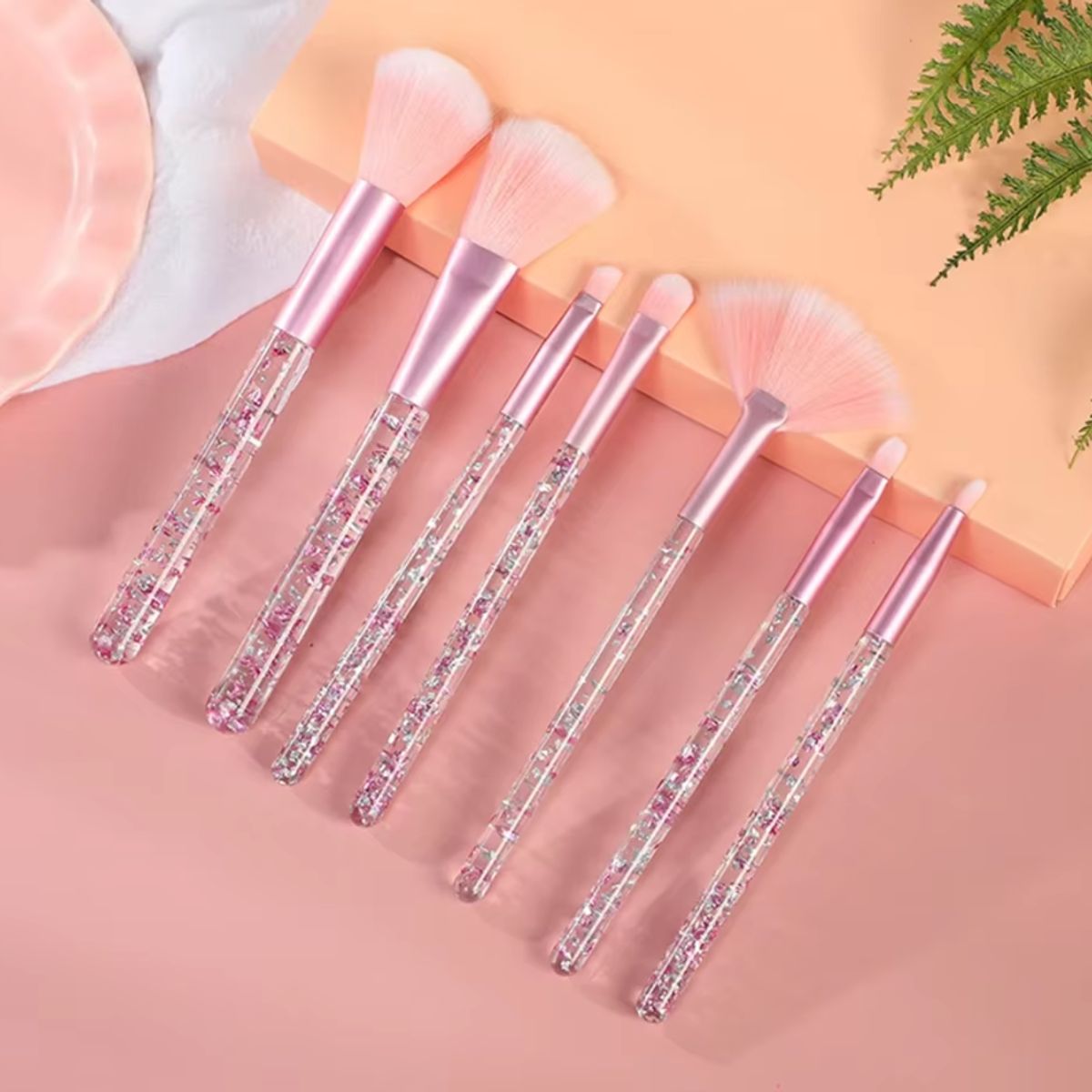 GENERICO - SET DE BROCHAS GLITTER PARA MAQUILLAJE