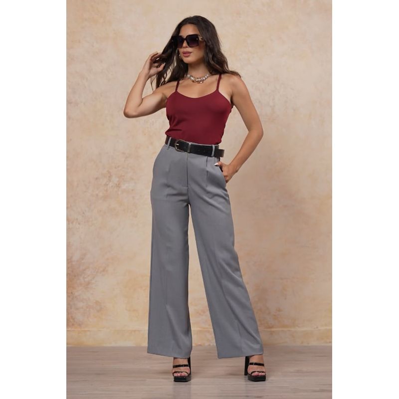 GENERICO - Top Básico Mujer Ayla Color Marrón Estacion 108