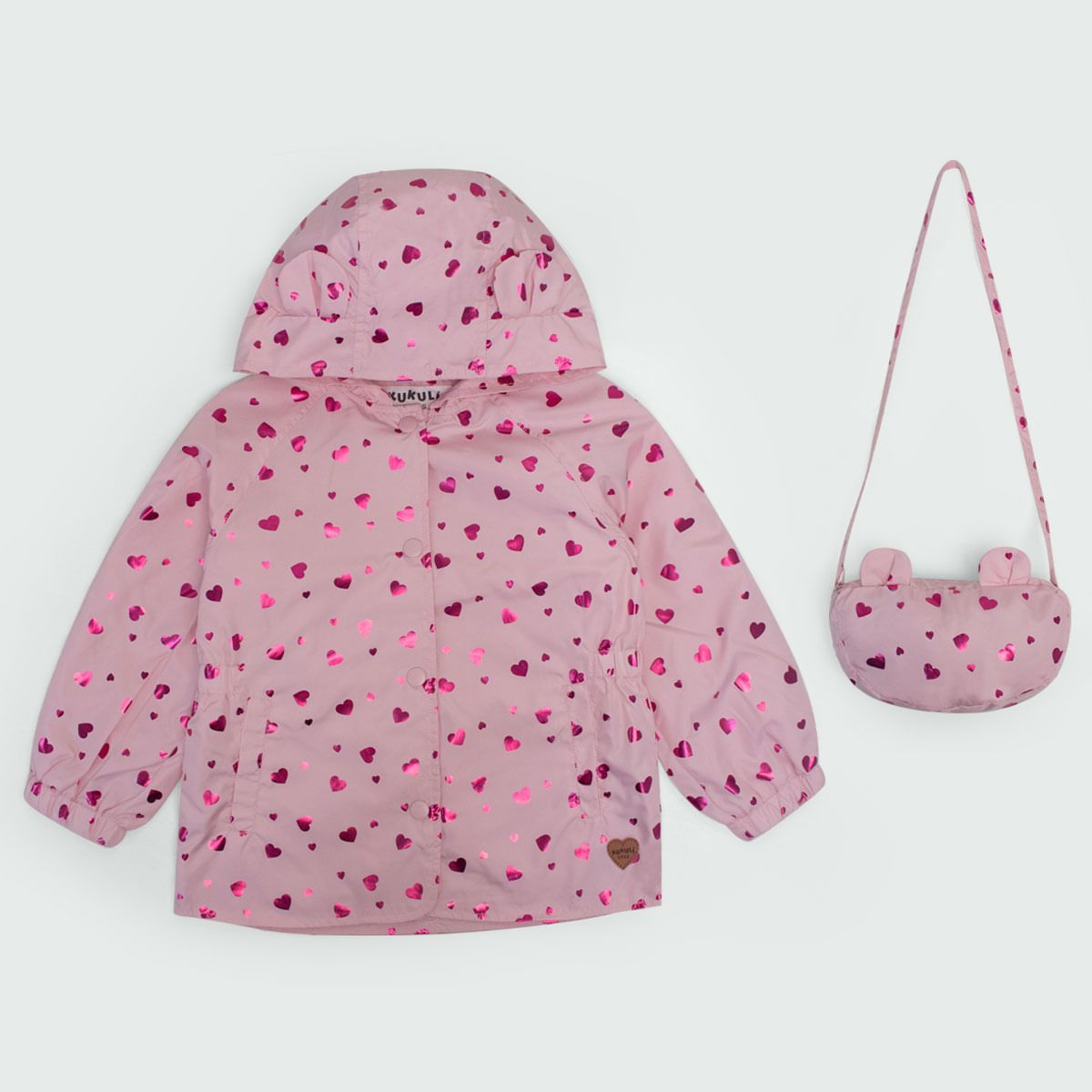 KUKULI - CASACA ROSE NIÑA M1219