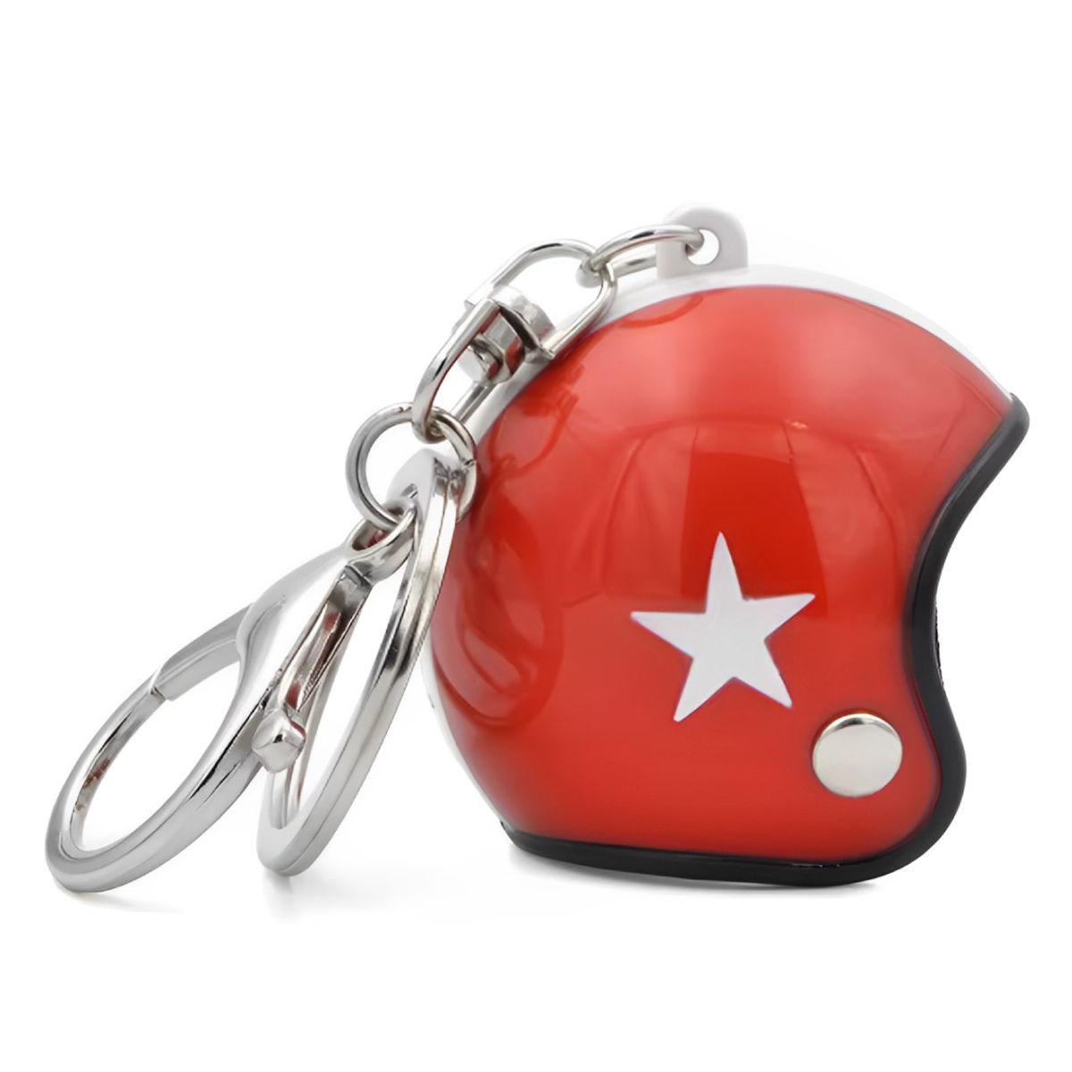 JETION - Llavero universal tipo Casco Rojo