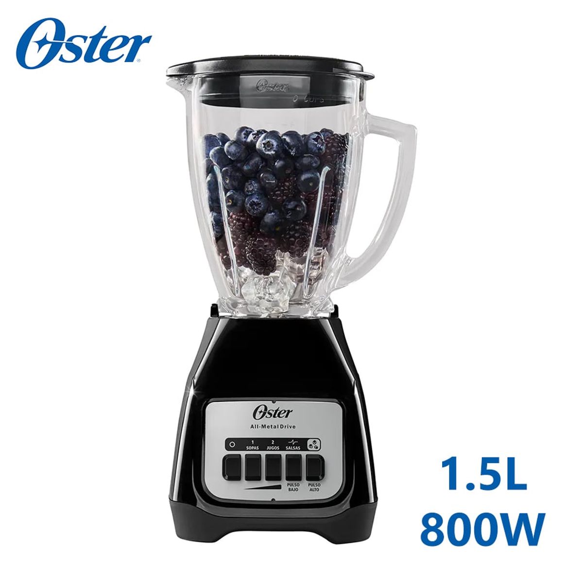 OSTER - Licuadora Oster® 1.5 L 800 W 2 velocidades más pulso BLSTKAGBPB
