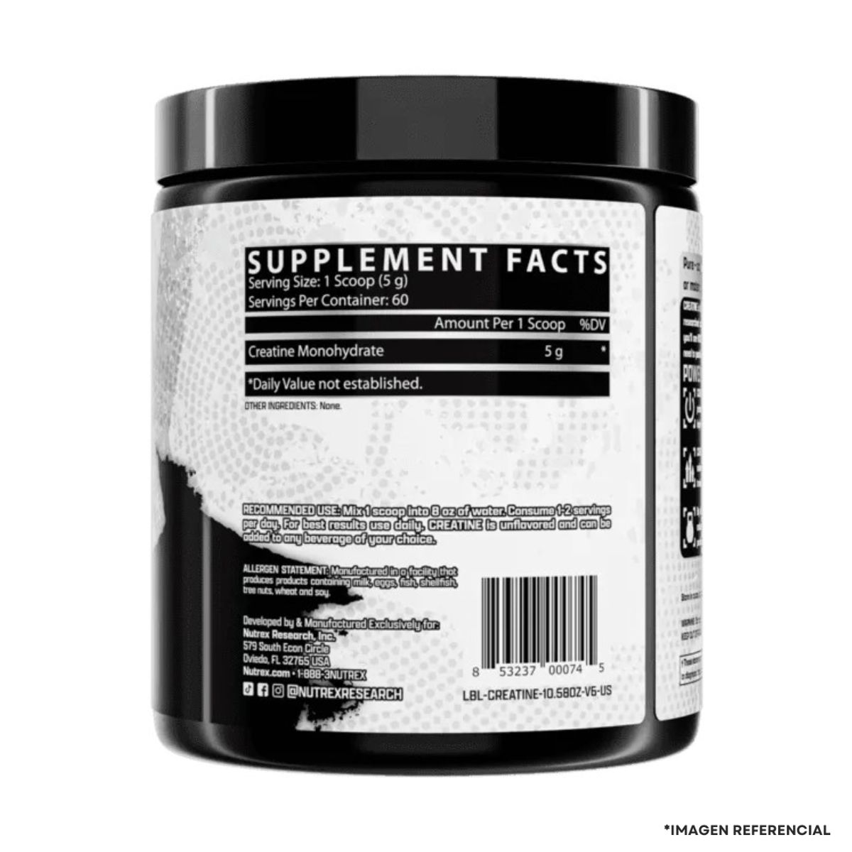 NUTREX RESEARCH - Creatina Nutrex Research 300 g micronizada