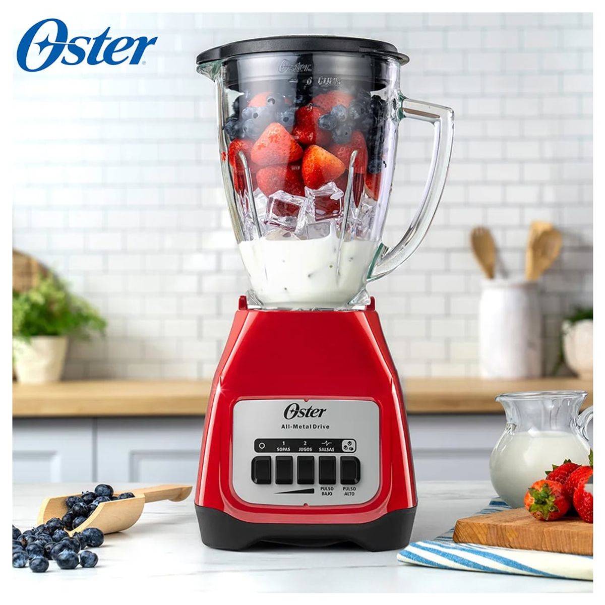 OSTER - Licuadora Oster® 1.5 L 800 W 2 velocidades más pulso BLSTKAGRPB