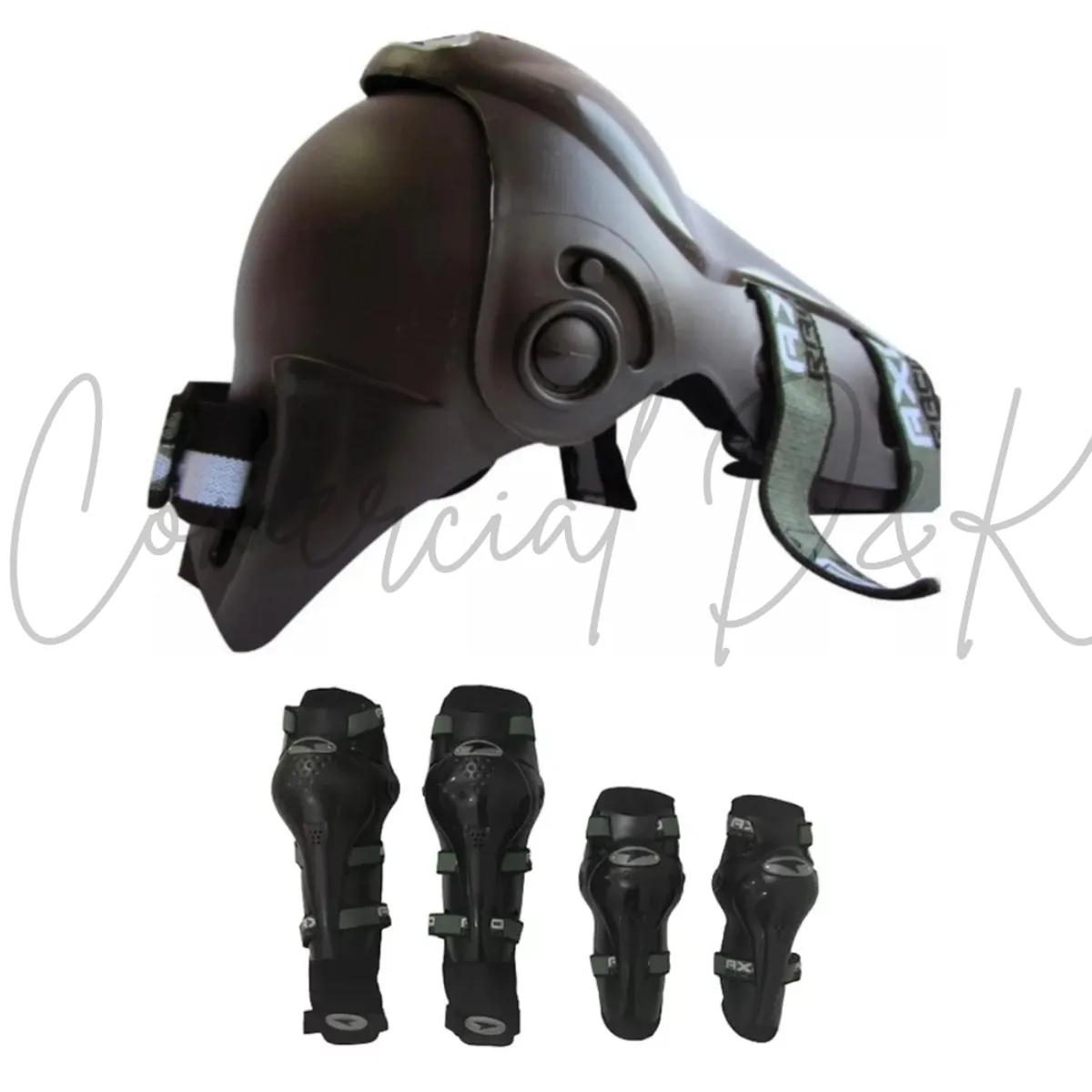 GENERICO - PACK RODILLERAS Y CODERAS AXO MOTO-CICLIMSO