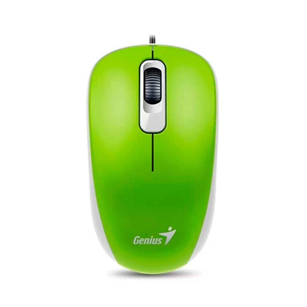 GENIUS GX - Mouse Genius DX-110 USB Óptico 1000 DPI Precisión y Comodidad Verde