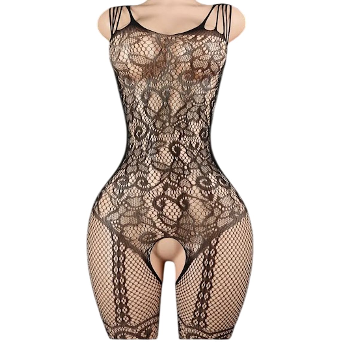 GENERICO - LENCERIA CORPORAL MALLA  CATSUIT VESTIDO