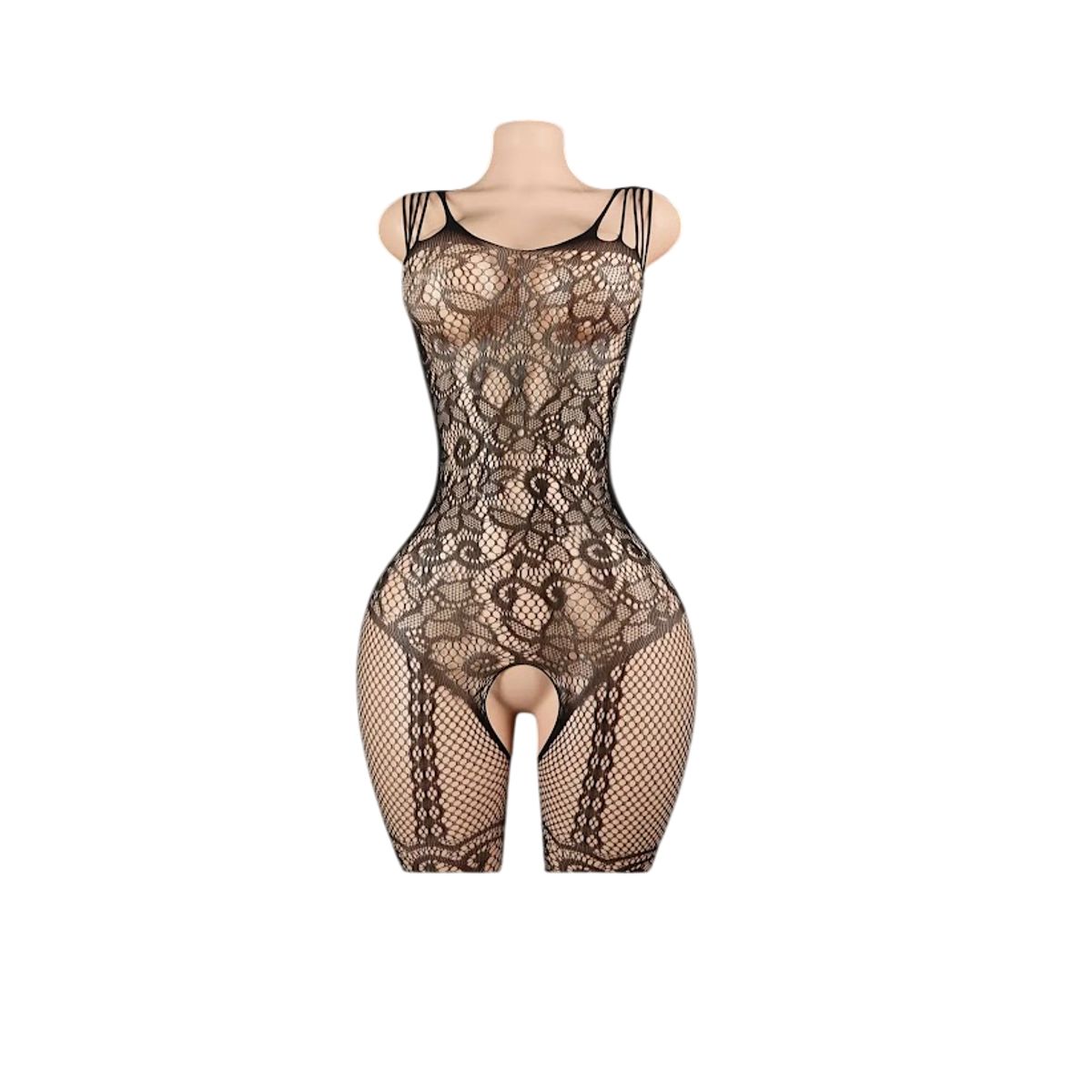 GENERICO - LENCERIA CORPORAL MALLA  CATSUIT VESTIDO