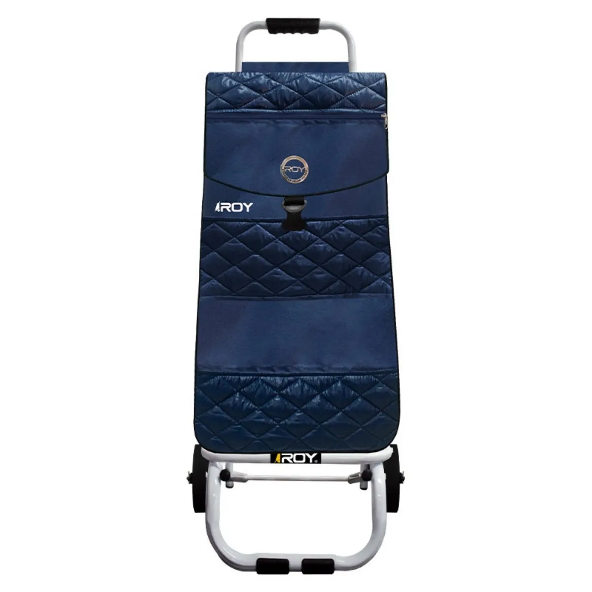 ROY - Carrito Margarita Estructura Fija Bolso con Relieve Azul Marino