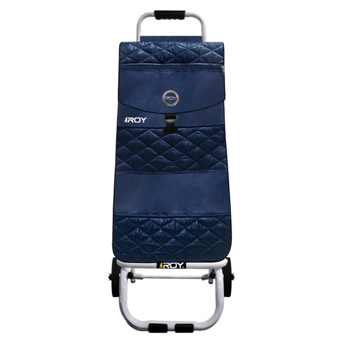 ROY - Carrito Margarita Estructura Fija Bolso con Relieve Azul Marino