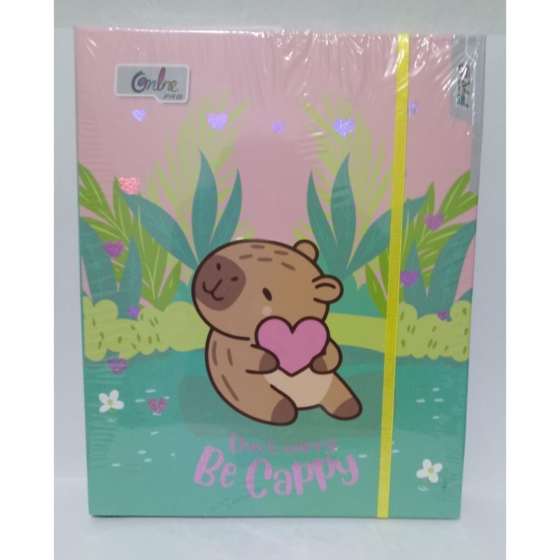 GENERICO - Cuaderno Capibara - 150 Hojas Doble Anillado - Be Cappy