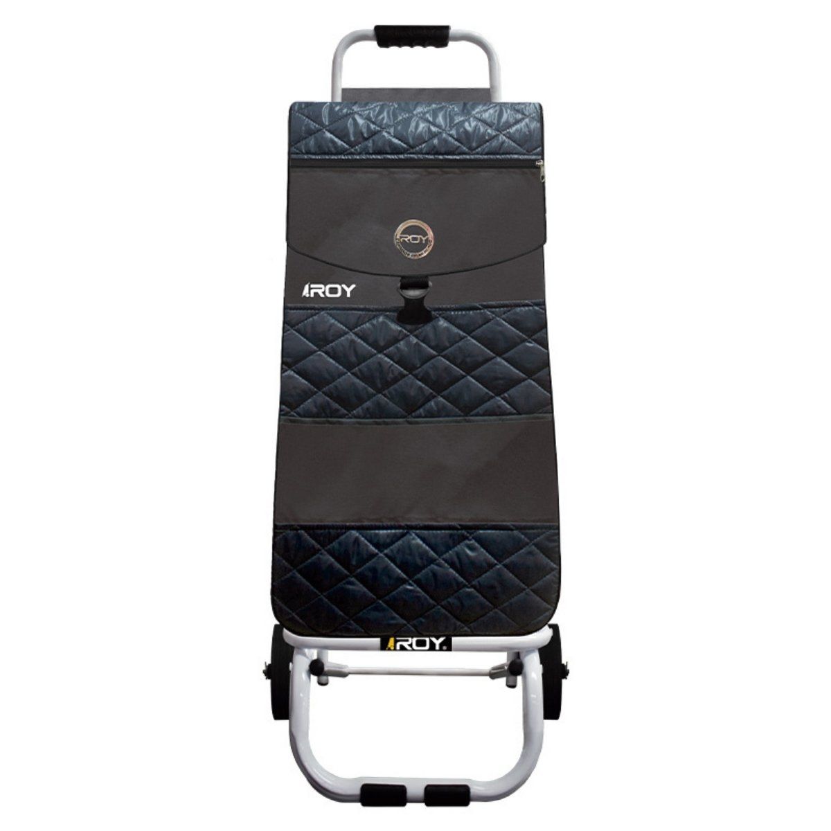 ROY - Carrito Margarita Estructura Fija Bolso con Relieve Gris