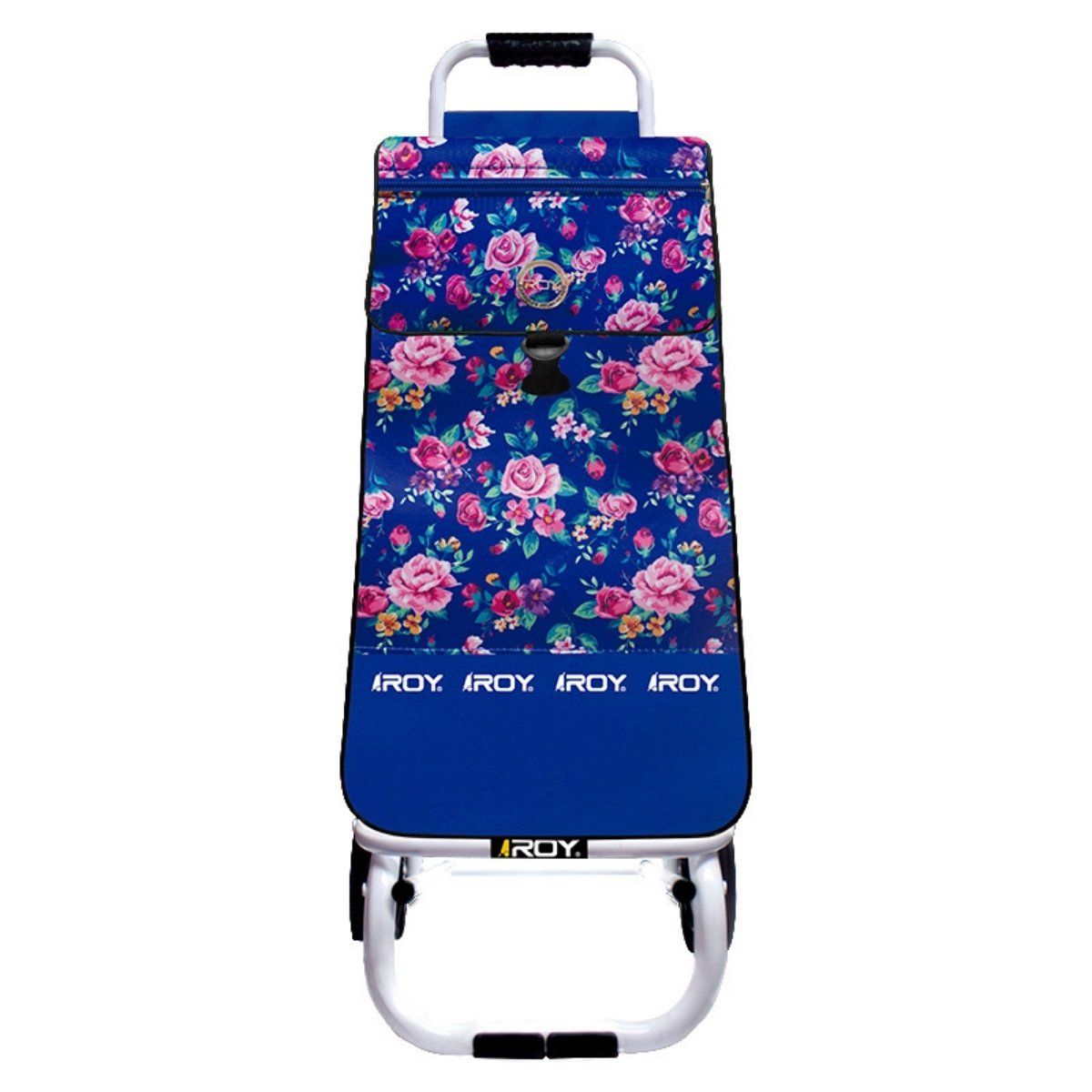 ROY - Carrito Mini Estructura Plegable Bolso Floral Azul