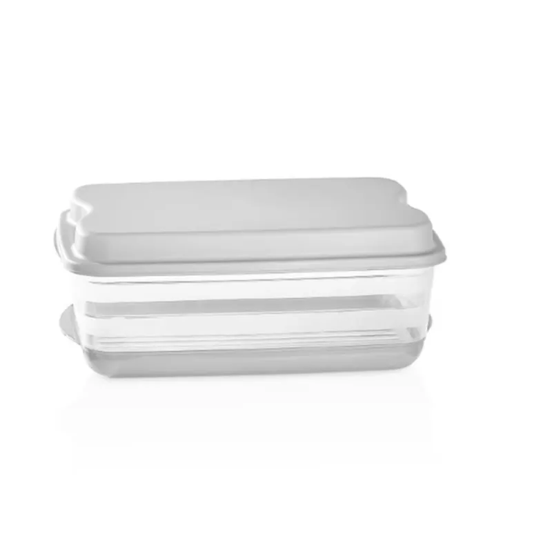 VIP AHMET - Contenedor de almacenamiento con colador blanco transparente