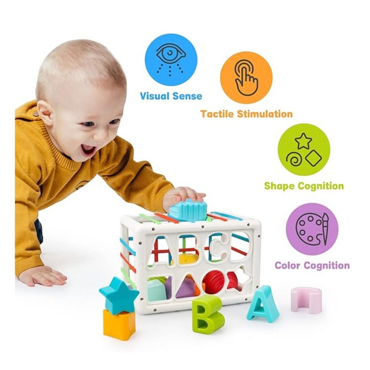 GENERICO - juego sensorial - Encaje ABC con bandas montessori GRANDE