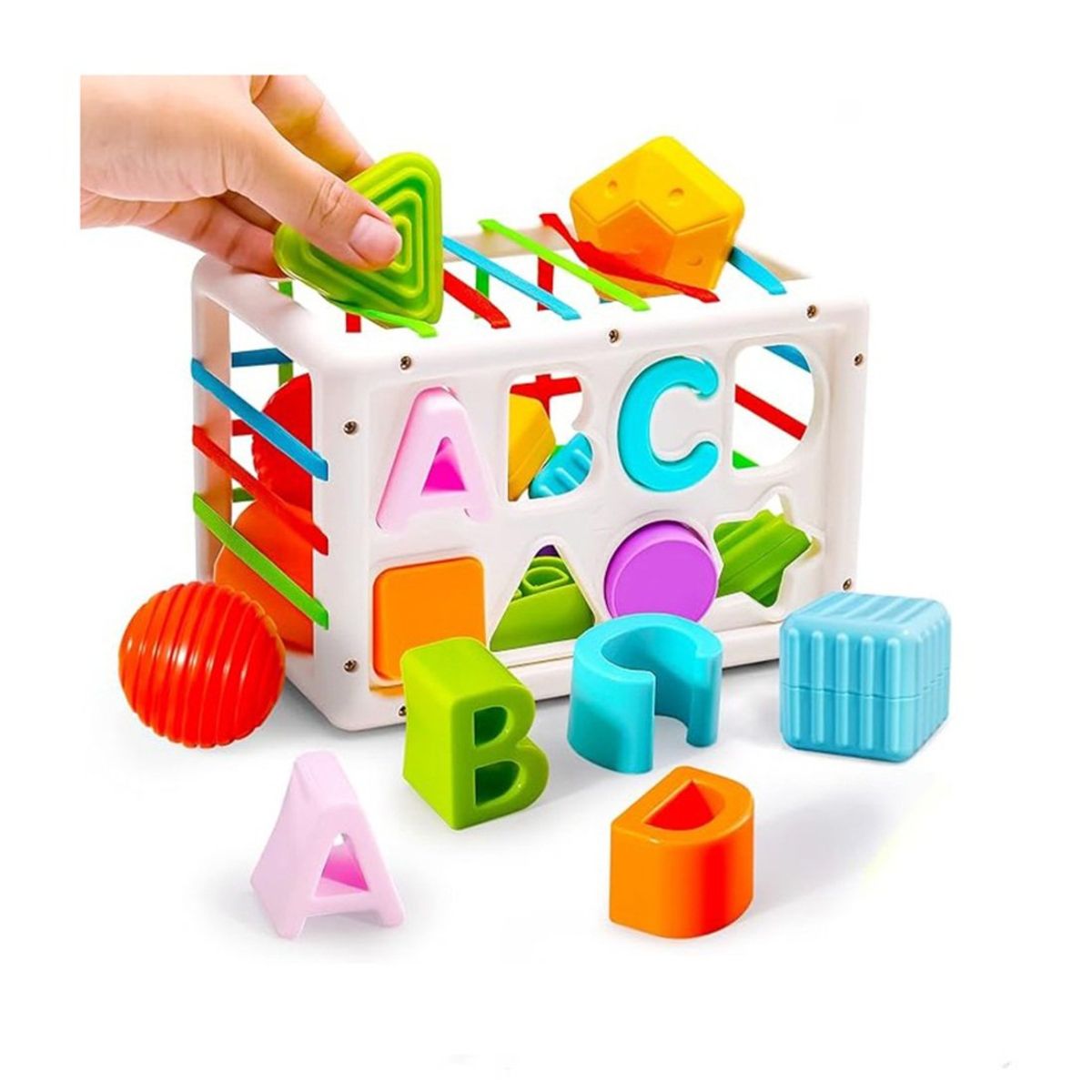 GENERICO - juego sensorial - Encaje ABC con bandas montessori GRANDE