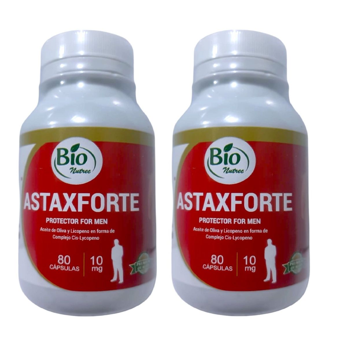 BIONUTREC - PACK 02 ASTAXFORTE antioxidante para hombres activos - Bionutrec
