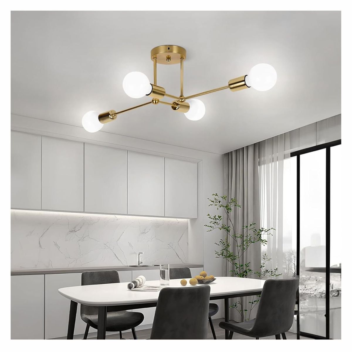 GENERICO - Lampara de techo Led - Estilo ESQUAD