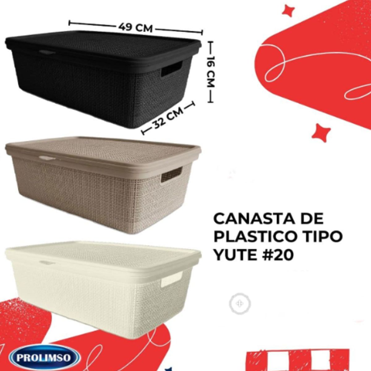 GENERICO - Canasta de Tipo yute