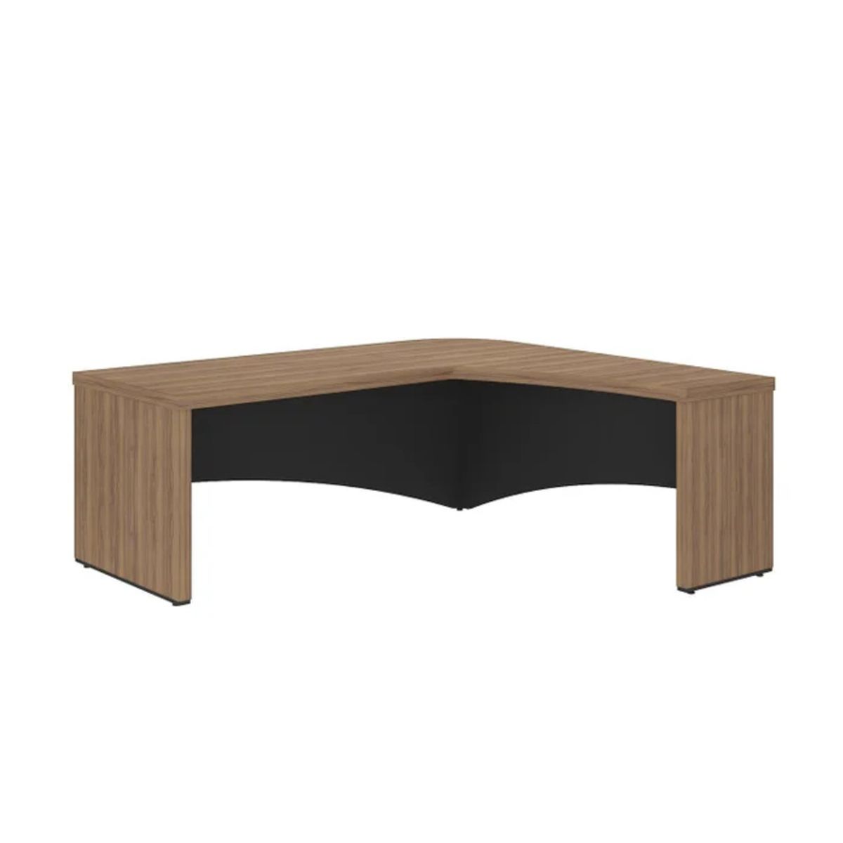 GENERICO - Escritorio Empresarial Ebenza Marrón y Negro R&R MUEBLES