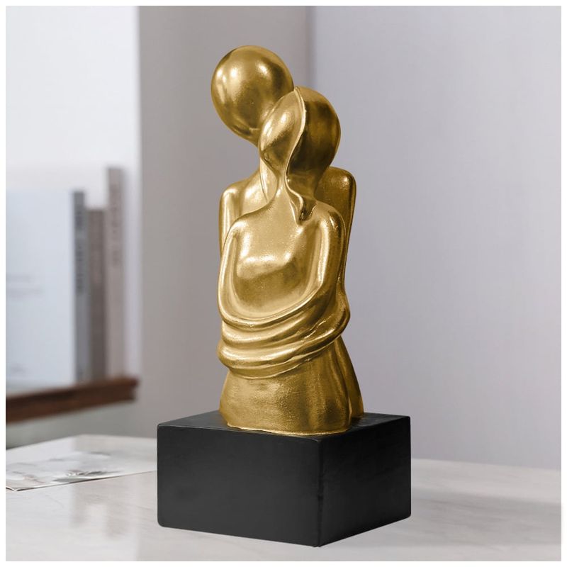 KELLER - Adorno Decorativo Pareja Abrazada Escultura Elegante A17