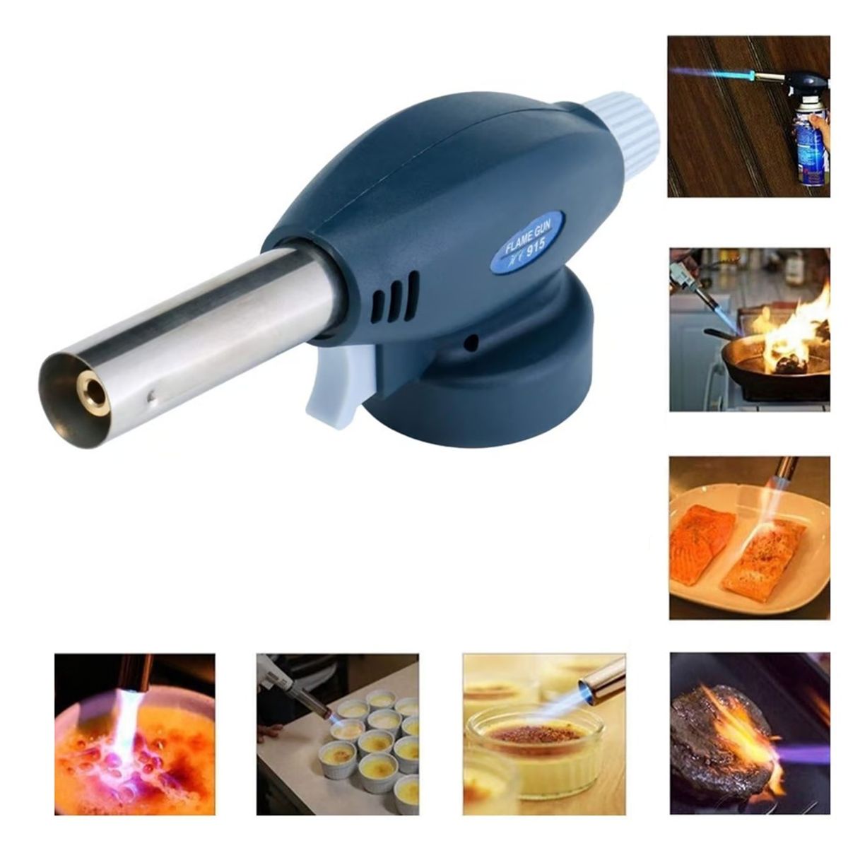 GENERICO - Cabezal Soplete Multiuso Con Adaptador A Gas Butano