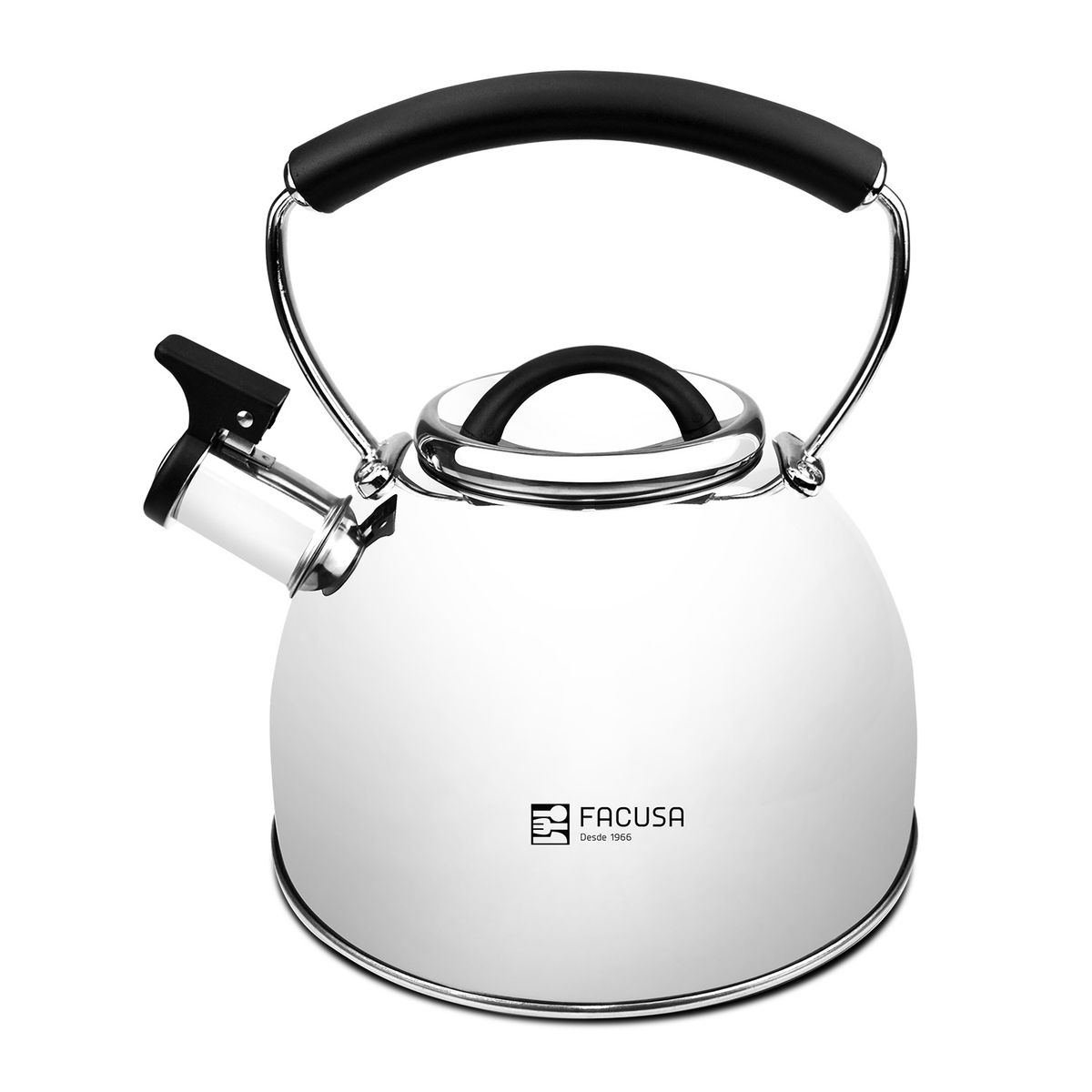 FACUSA - Tetera Facusa Acero Inoxidable 2.5 Litros Silbante Alta Calidad 2025