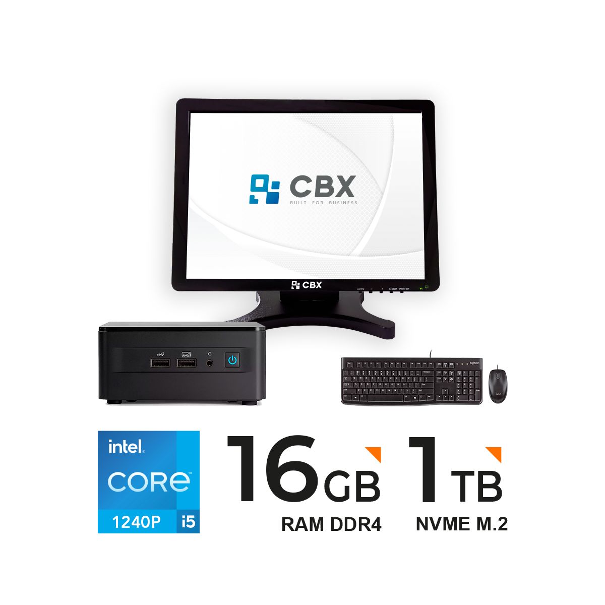 ASUS - PC Asus 12 Pro i5-1240P 16GB RAM 1TB SSD Moni.15" Monitor Kit 2x1, Estabilizador