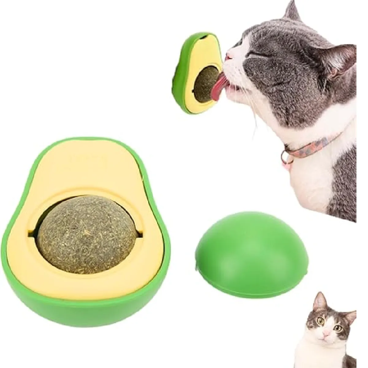 GENERICO - Juguete catnip caramelo duro para gatos palta verde