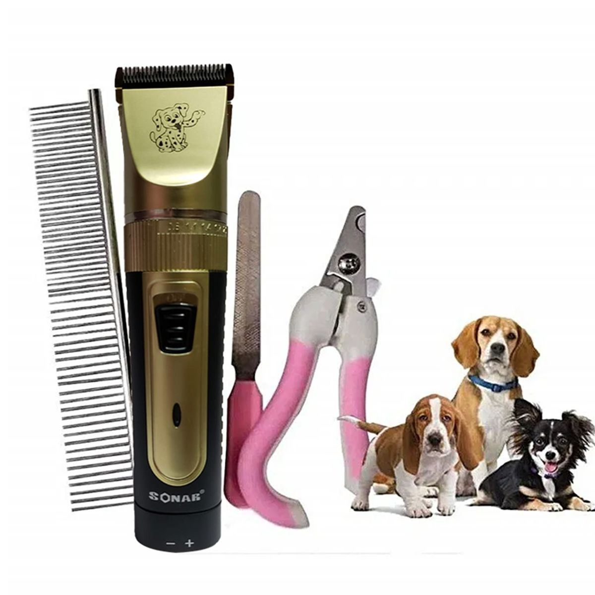 SONAR - Kit de Corte Para Mascotas SN-230 11Pzas