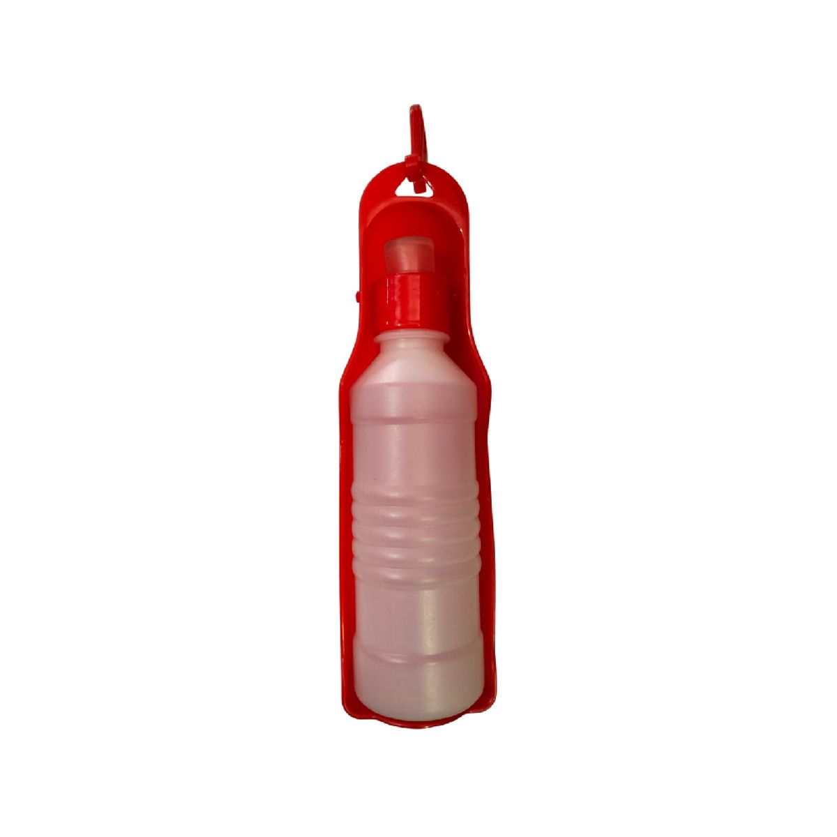 GENERICO - Bebedero portátil básico para mascotas perros y gatos rojo