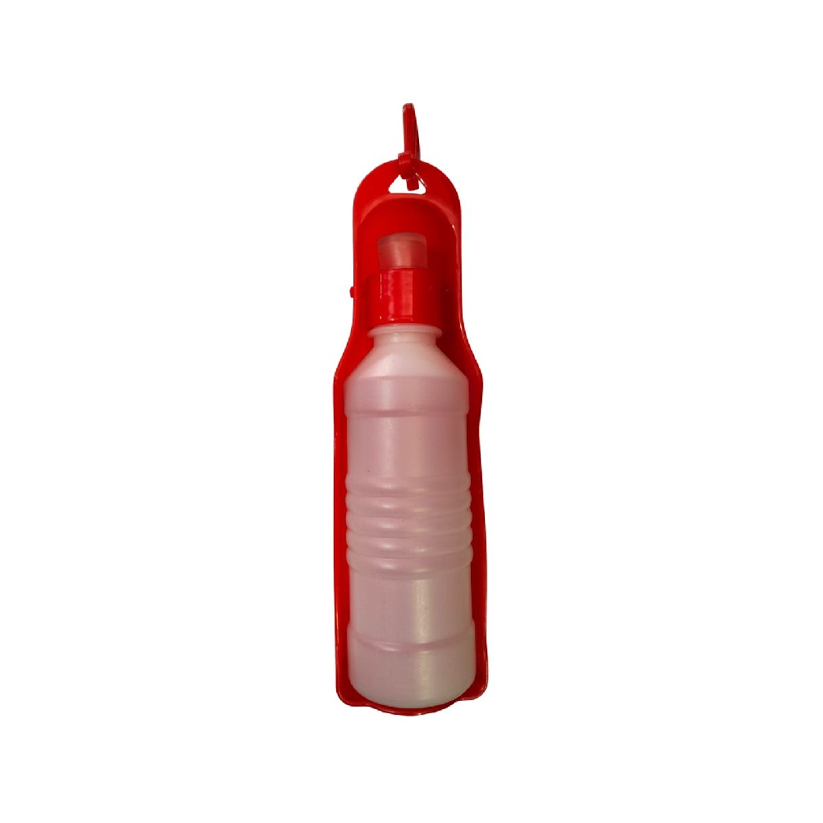 GENERICO - Bebedero portátil básico para mascotas perros y gatos rojo