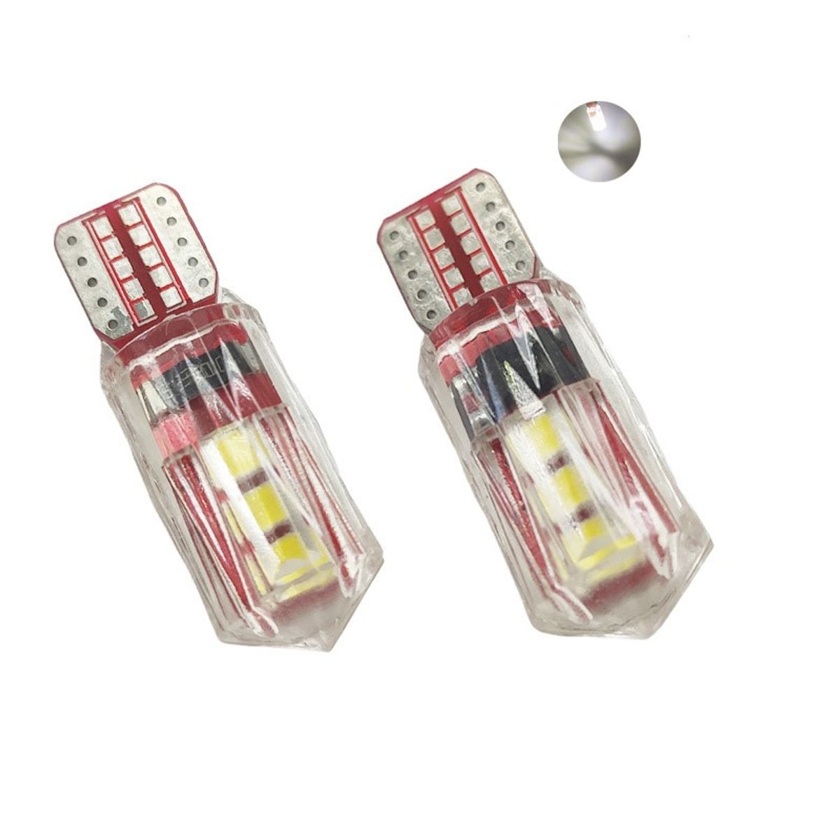 JETION - Foco Led T10 6Led Luz Blanco 2pcs