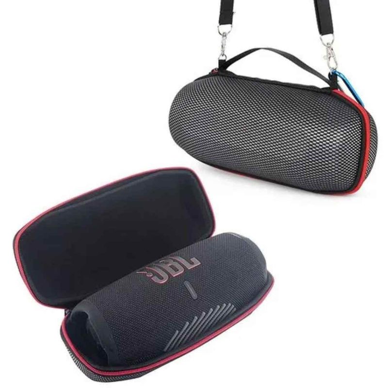 GENERICO - ESTUCHE CASE DURO LISO COMPACTO PARA JBL CHARGE 5 PLATEADO
