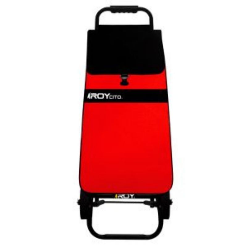 ROY - Carrito Roycito Estructura Fija Bolso Matizado Negro y Rojo