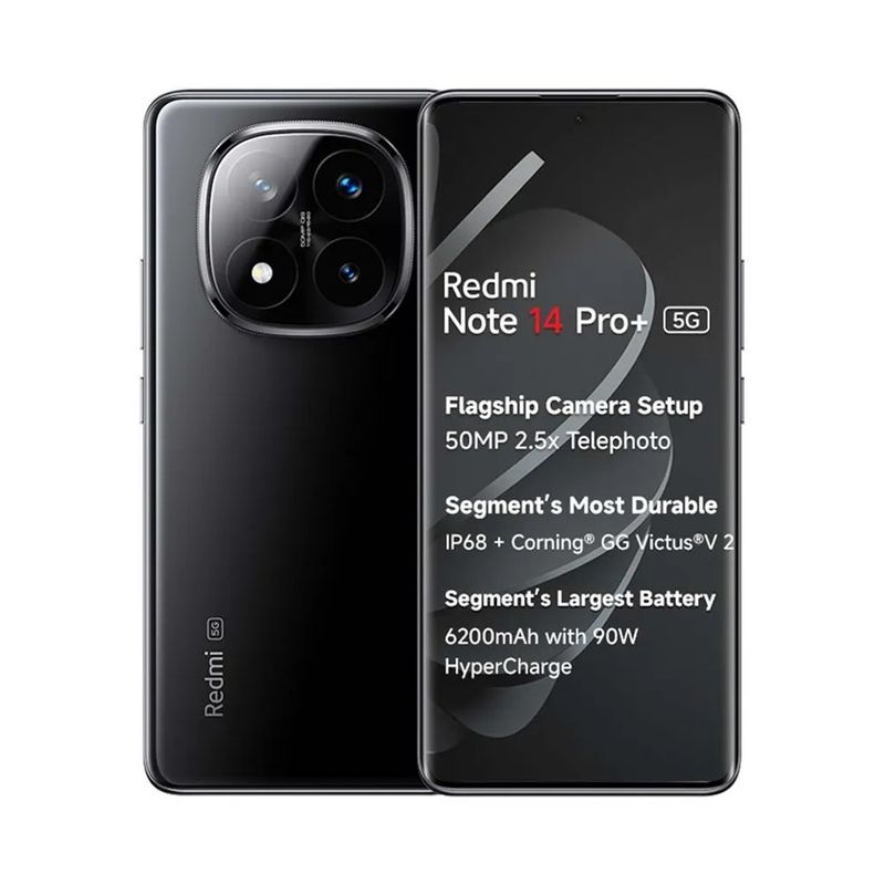 XIAOMI - XIAOMI REDMI NOTE 14 PRO PLUS 5G 512GB 12GB RAM NEGRO