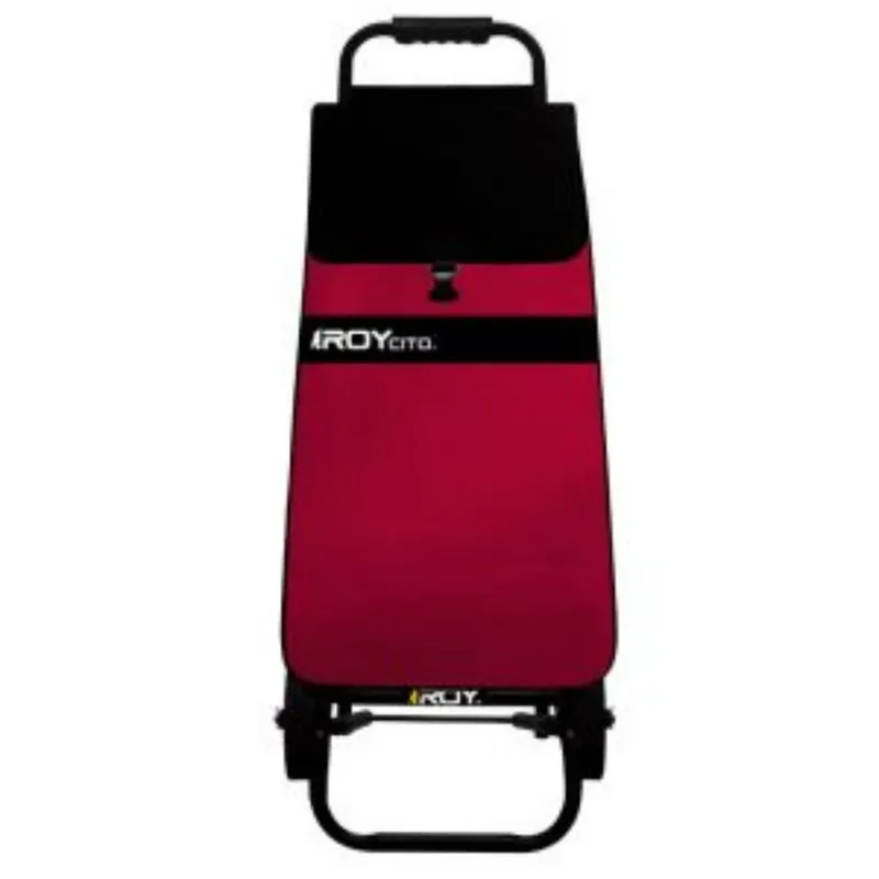 ROY - Carrito Roycito Estructura Fija Bolso Matizado Negro y Vino