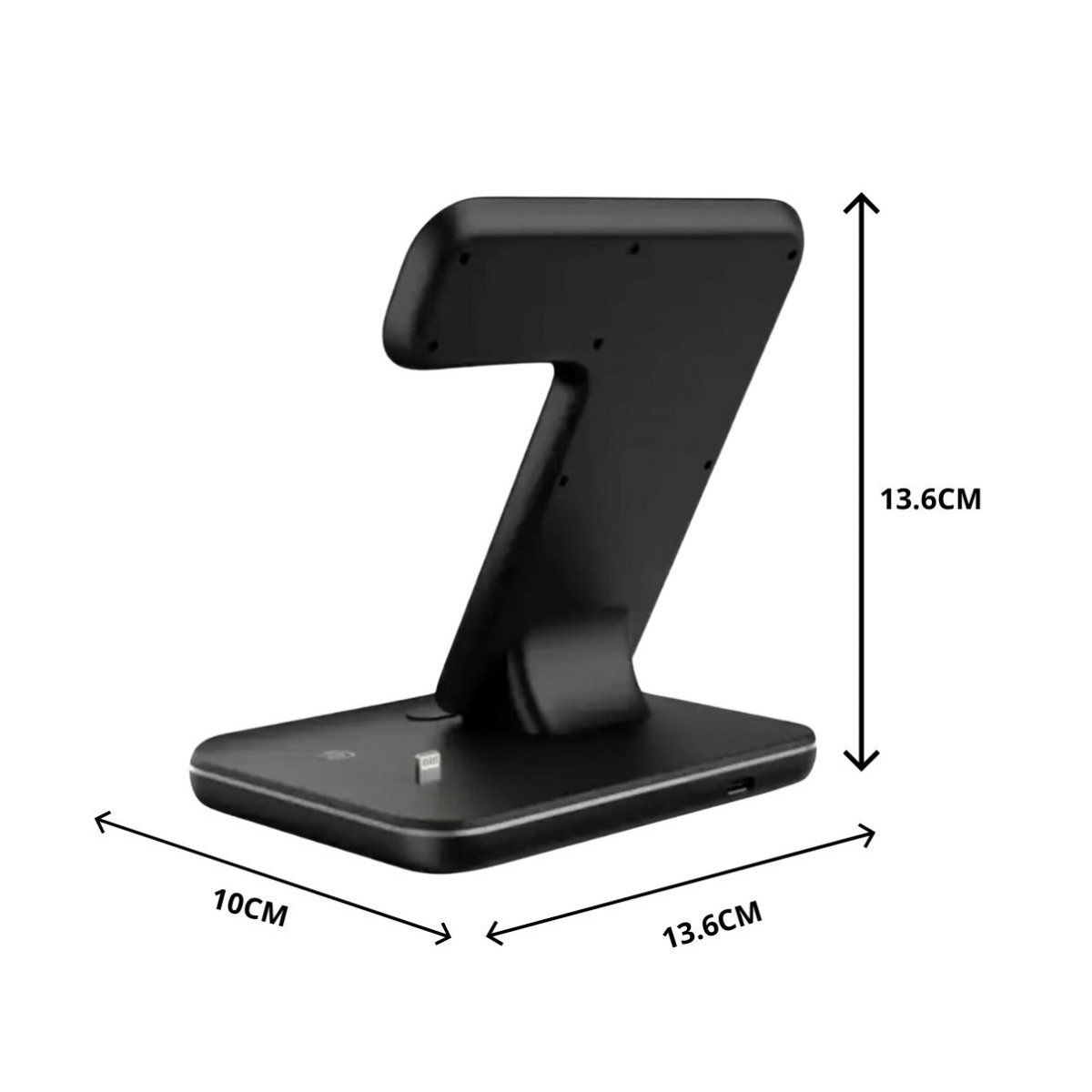 GENERICO - Cargador Triple Inalámbrico para Iphone Airpods Smartwatch