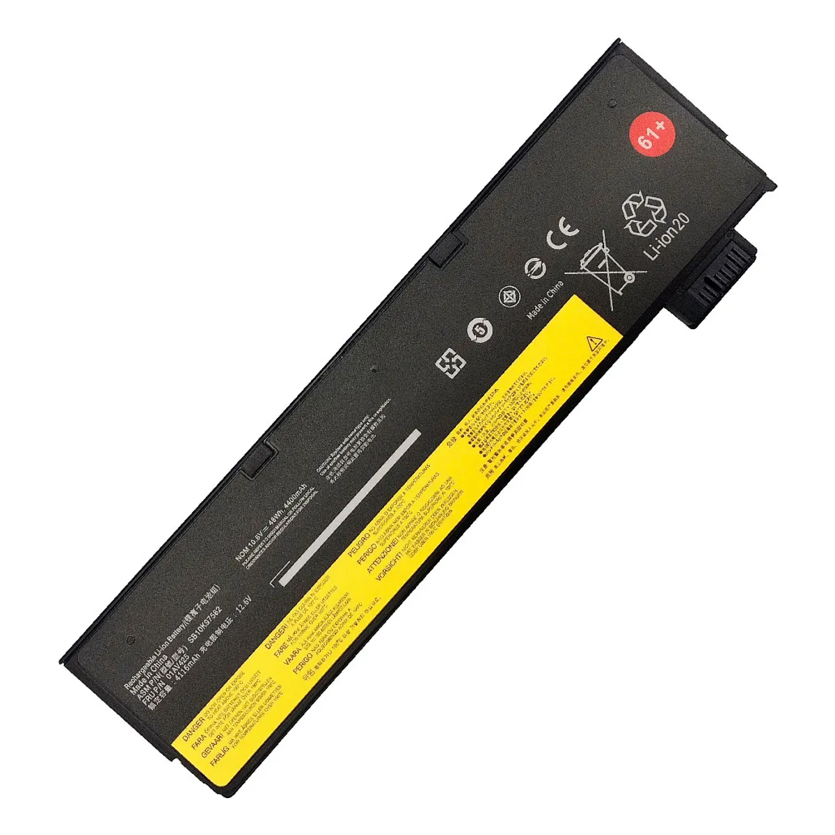 GENERICO - BATERIA COMPATIBLE PARA LENOVO 01AV425 56Wh 108V 6 CELDAS