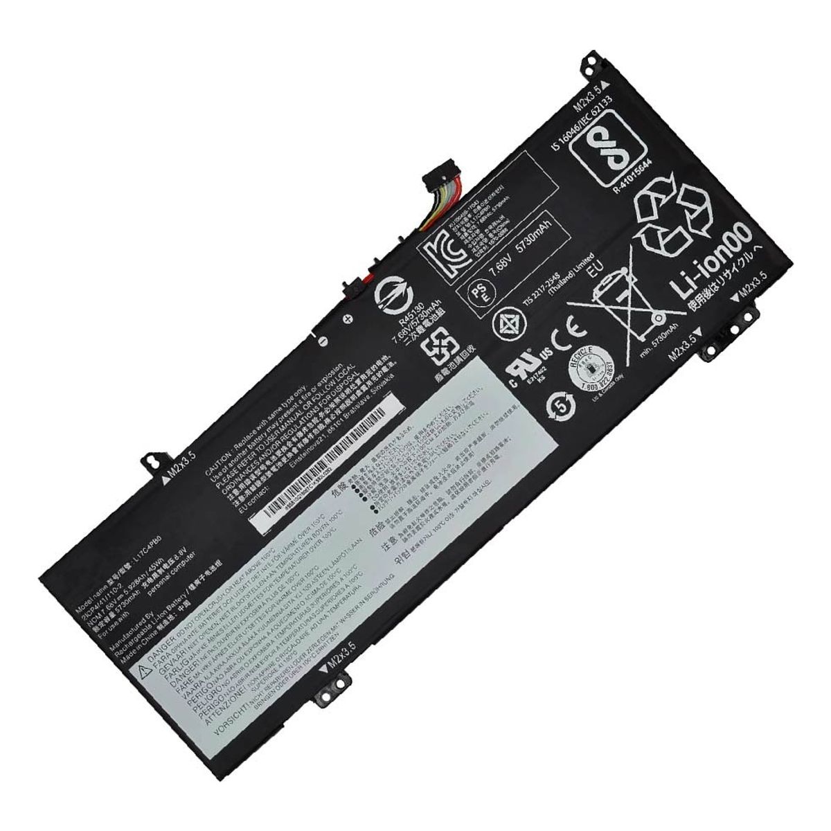 GENERICO - BATERIA COMPATIBLE PARA LENOVO L17C4PB2 L17C4PB0 45Wh 768V 3 CELDAS