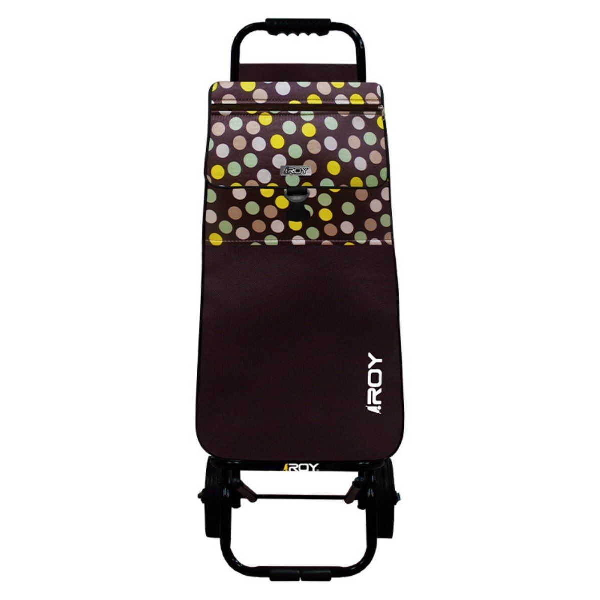 ROY - Carrito Señorita Eco Estructura Fija Diseño Circular Marrón