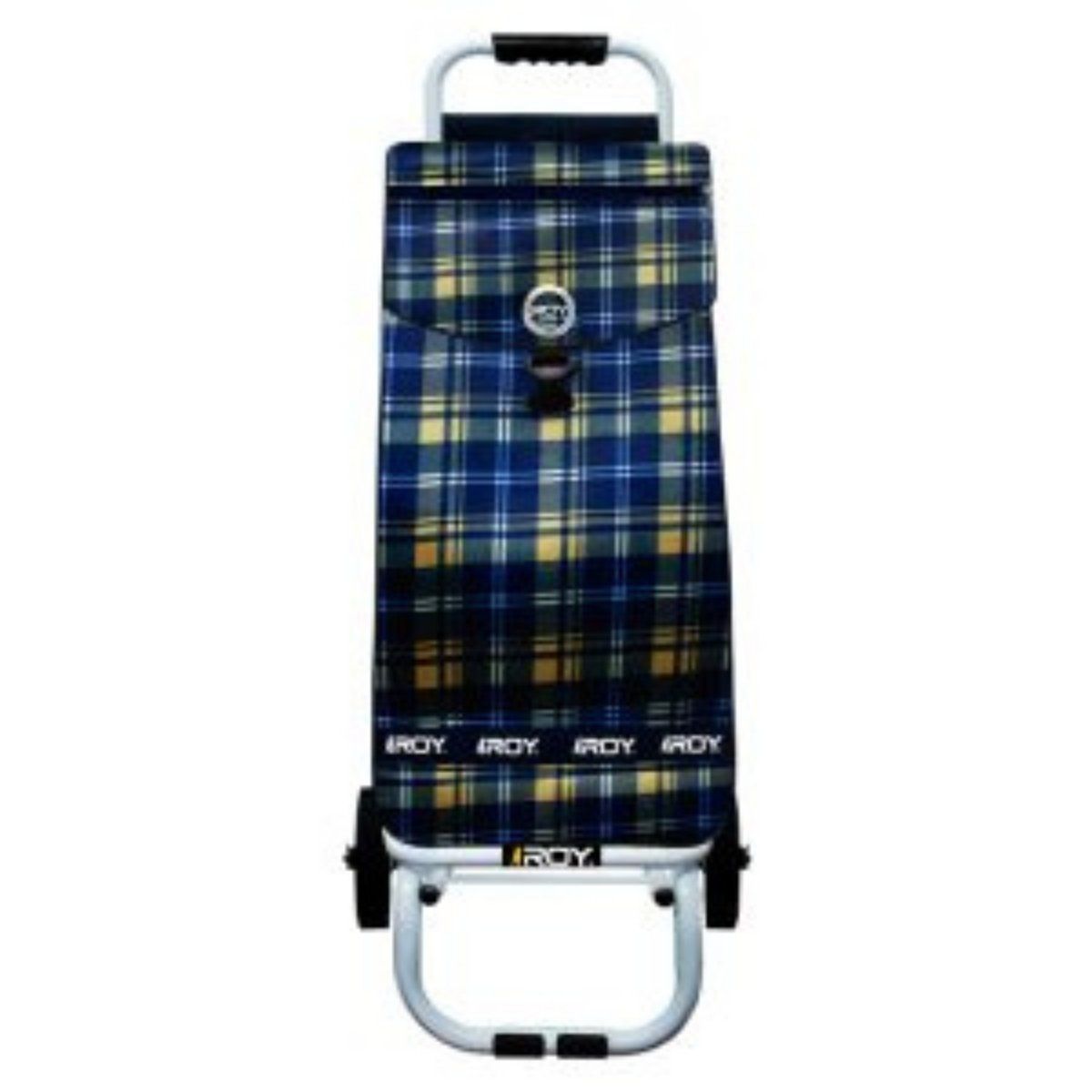 ROY - Carrito Señorita Full Estructura Fija Diseño Escocés Azul