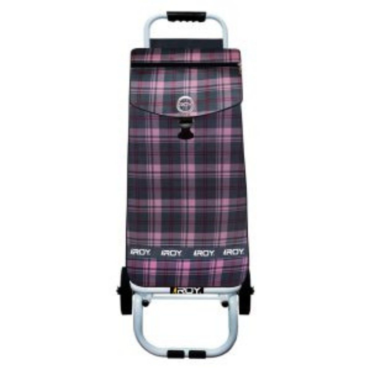 ROY - Carrito Señorita Full Estructura Fija Diseño Escocés Rosa
