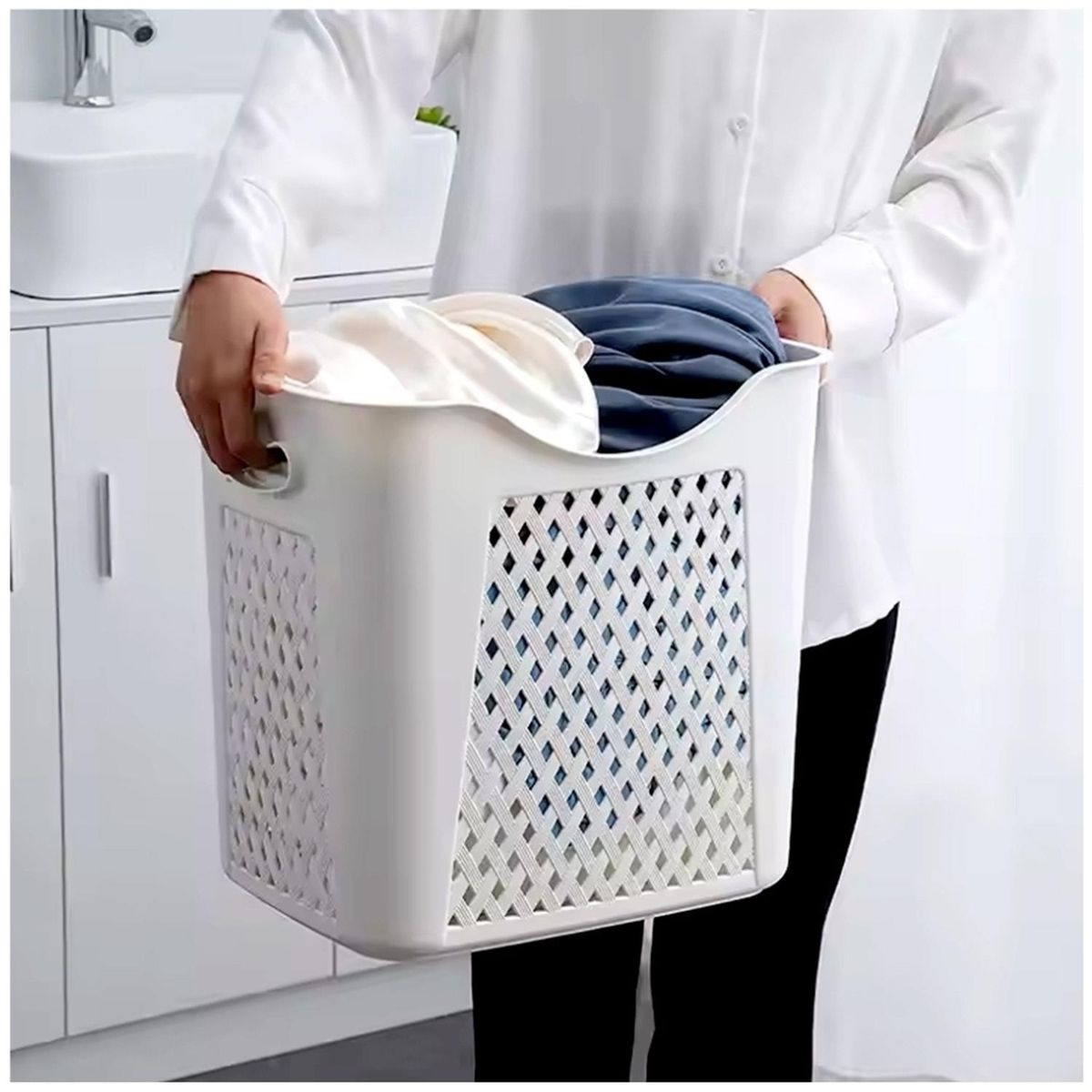 MINARI - Cesta Organizador de Ropa para Lavandería CL171